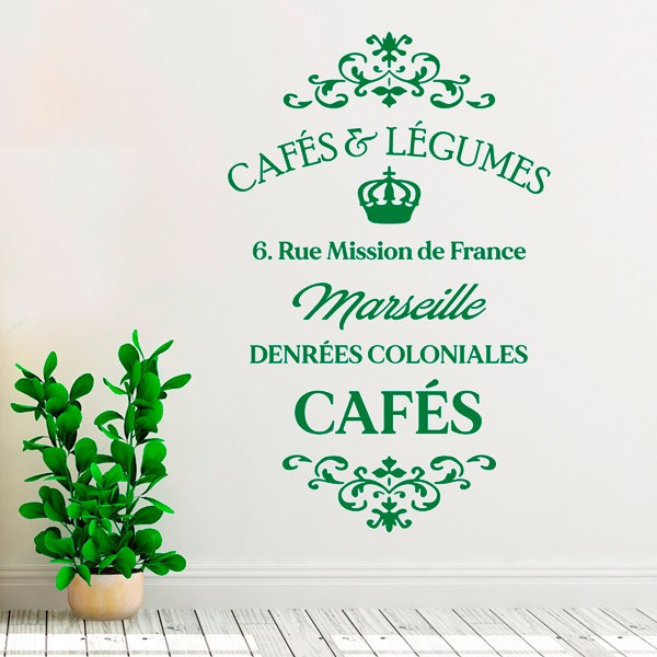 Stickers muraux: Cafés e Légumes