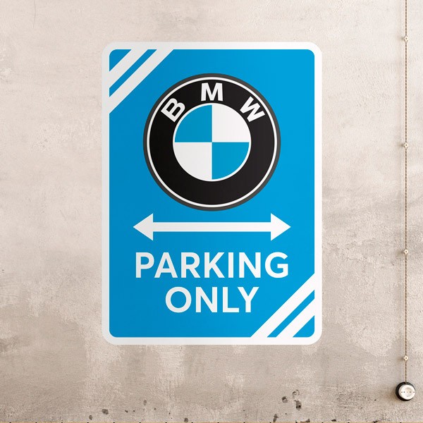 Stickers muraux: BMW Parking Only