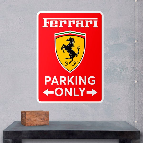 Stickers muraux: Ferrari Parking Only