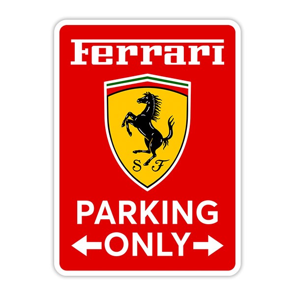 Stickers muraux: Ferrari Parking Only