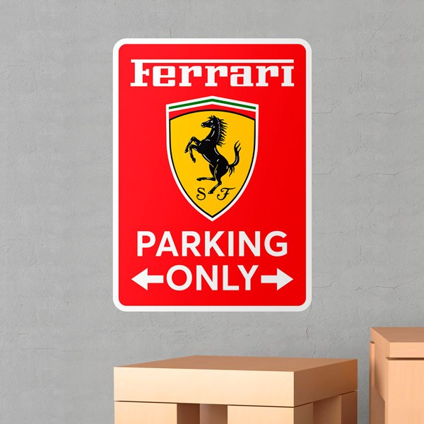 Stickers muraux: Ferrari Parking Only