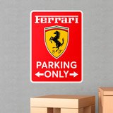 Stickers muraux: Ferrari Parking Only 3