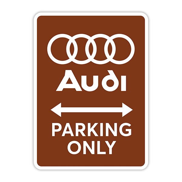 Stickers muraux: Audi Parking Only