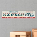 Stickers muraux: Garage Full Service Personnalisé 3