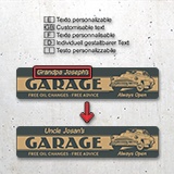 Stickers muraux: Garage Always Open Personnalisé 4