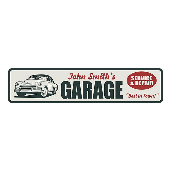 Stickers muraux: Garage Service & Repair Personnalisé