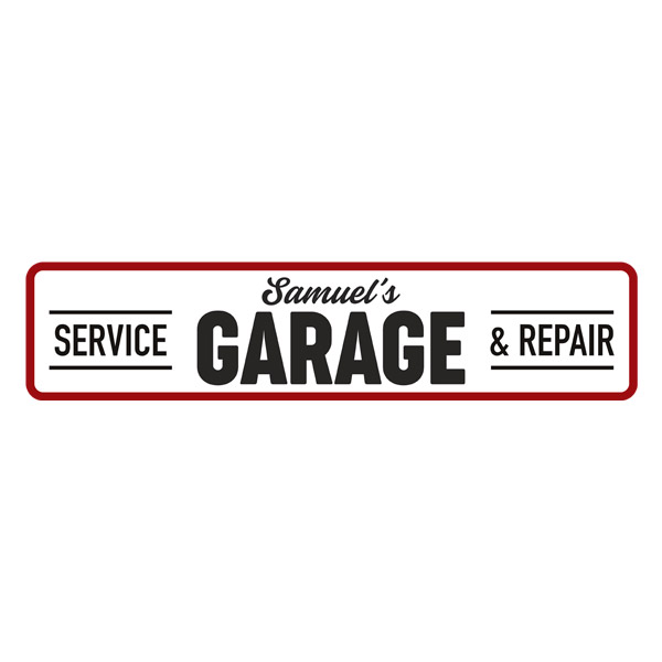 Stickers muraux: Service Garage Personnalisé
