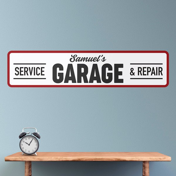 Stickers muraux: Service Garage Personnalisé