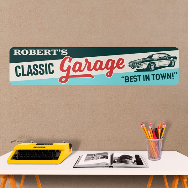 Stickers muraux: Classic Garage Personnalisé