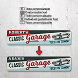 Stickers muraux: Classic Garage Personnalisé 4