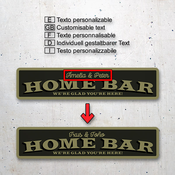 Stickers muraux: Home Bar