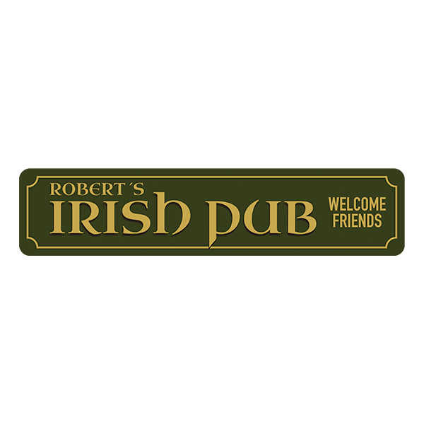 Stickers muraux: Irish Pub Welcome Friends