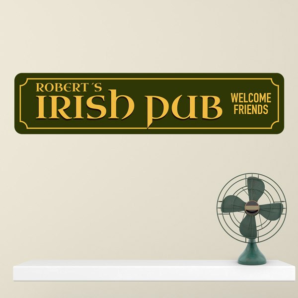 Stickers muraux: Irish Pub Welcome Friends