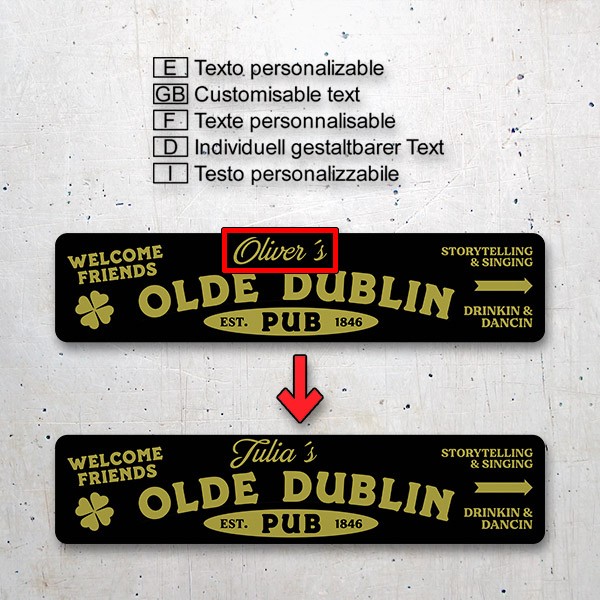 Stickers muraux: Olde Dublin Pub