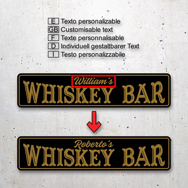 Stickers muraux: Whiskey Bar