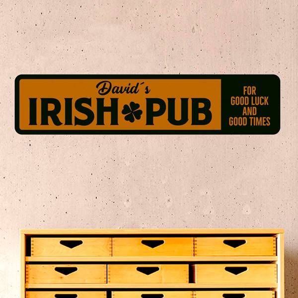 Stickers muraux: Irish Pub Good Luck and Good Times