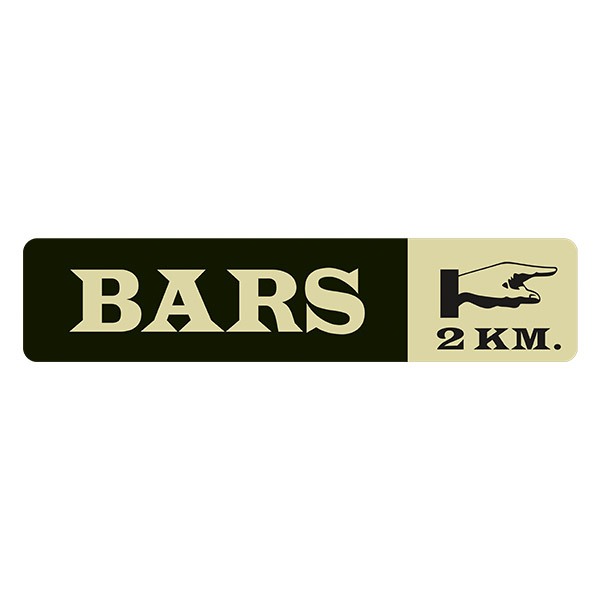 Stickers muraux: Bars 2 km