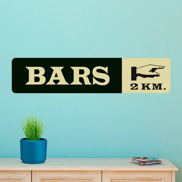 Stickers muraux: Bars 2 km