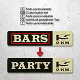Stickers muraux: Bars 2 km 4