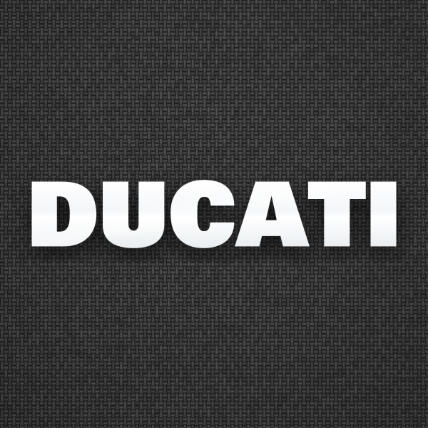 Autocollants: Logotype Ducati droit