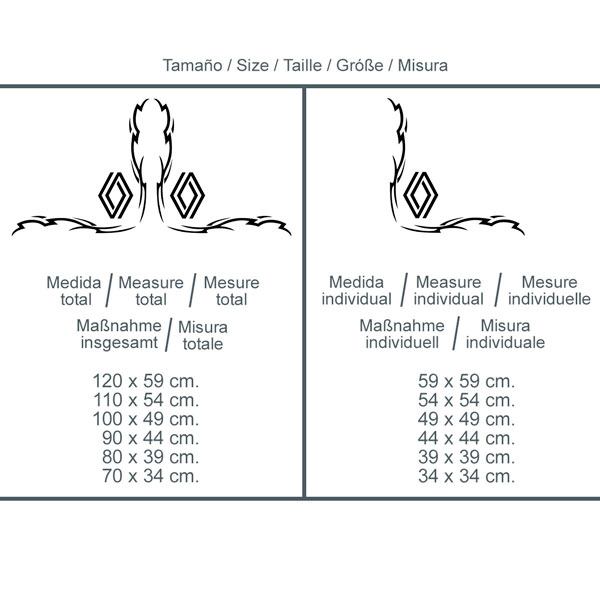 Autocollants: Bouclier tribale Renault pour camion