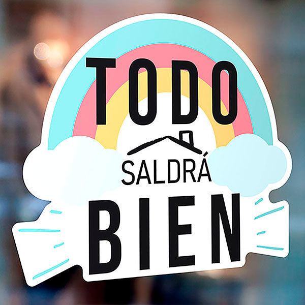 Stickers muraux: Arc-en-ciel Todo saldrá bien
