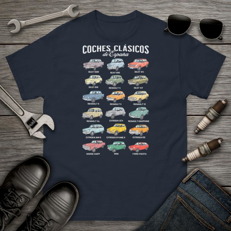 T-shirts: Voitures Classiques dEspagne