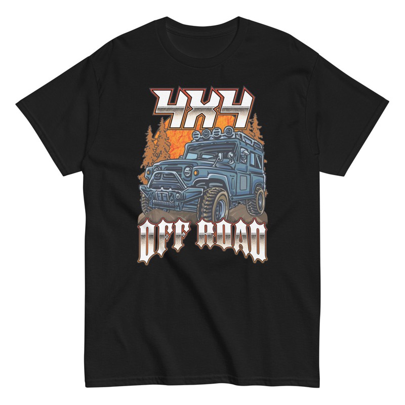 T-shirts: T-shirt 4x4 Off Road de Voiture Tout-Terrain