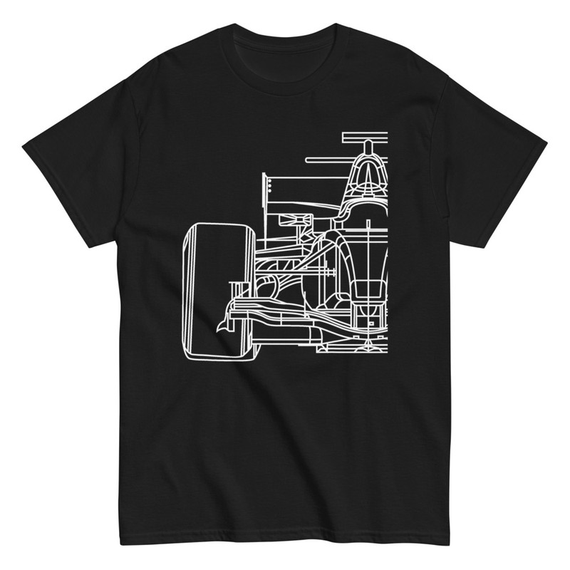 T-shirts: T-shirt Croquis de Voiture de Formule 1 pour les P