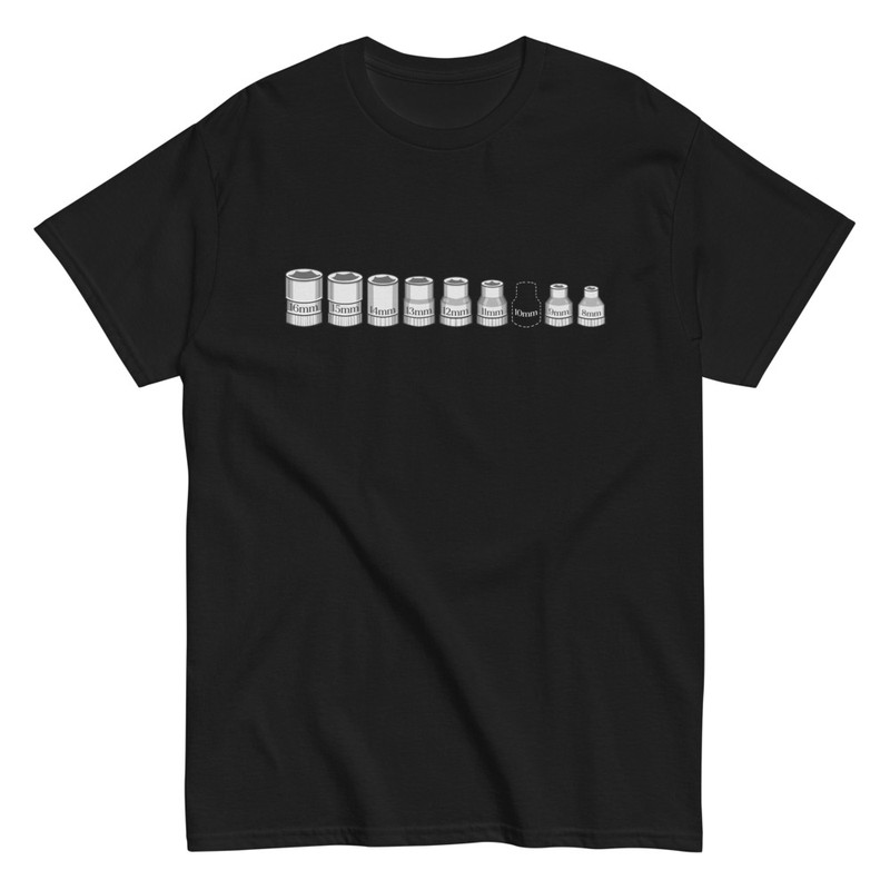 T-shirts: T-shirt Amusant pour Mécaniciens avec Douille de 1