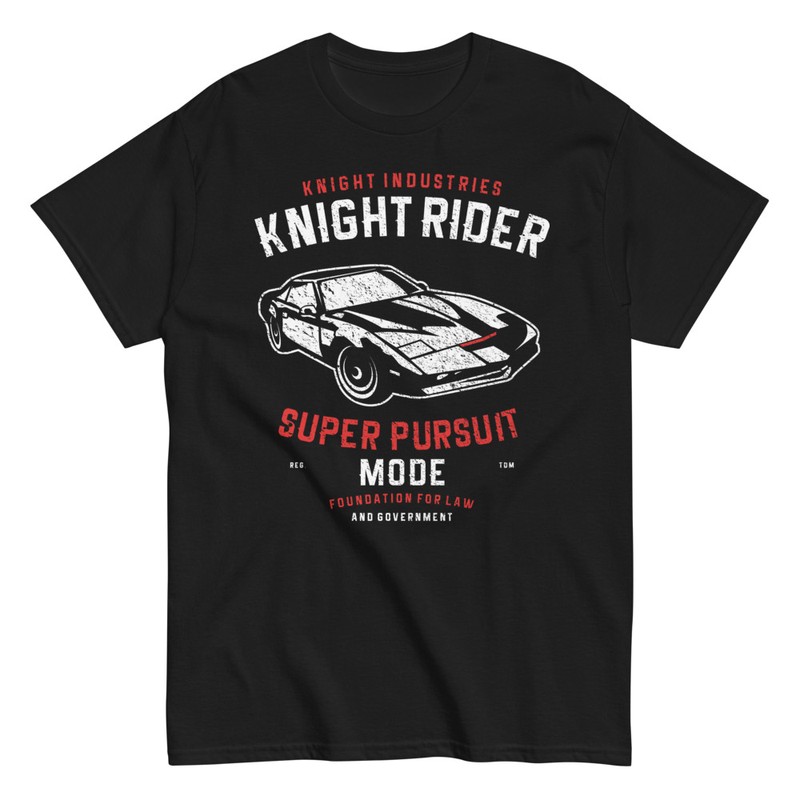 T-shirts: T-Shirt Knight Rider Super Pursuit Mode