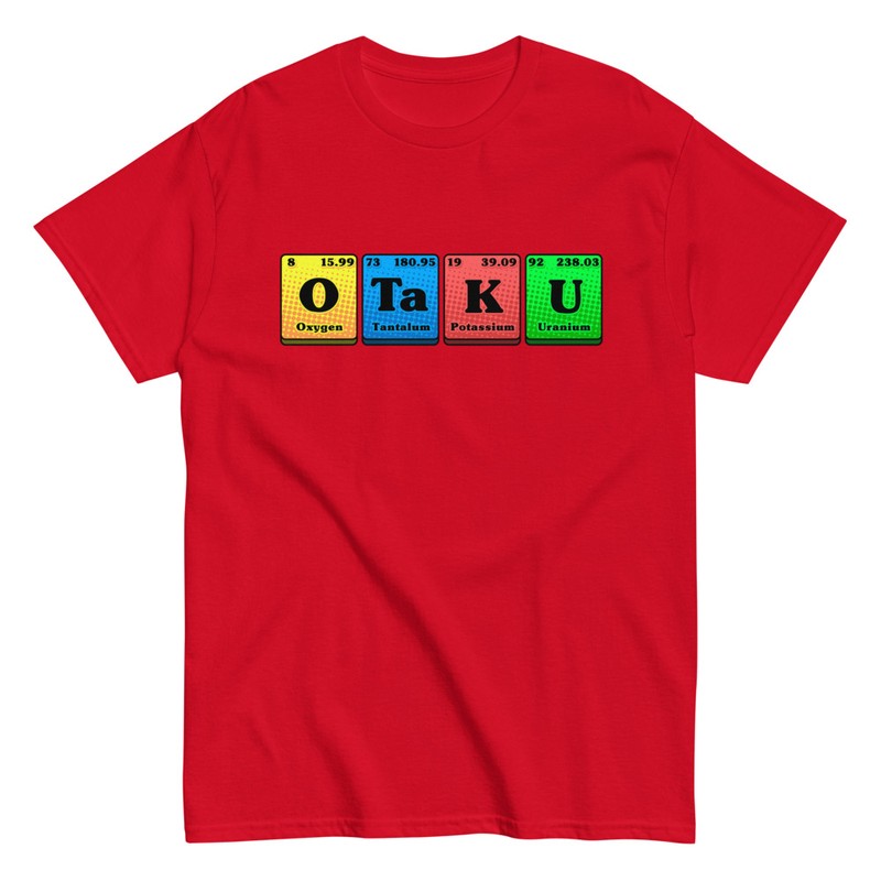 T-shirts: T-shirt Otaku avec symboles du tableau périodique