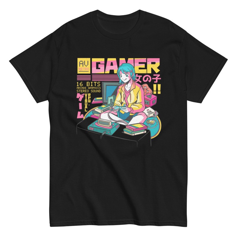 T-shirts: T-Shirt Gamer Anime - Personnage Jouant