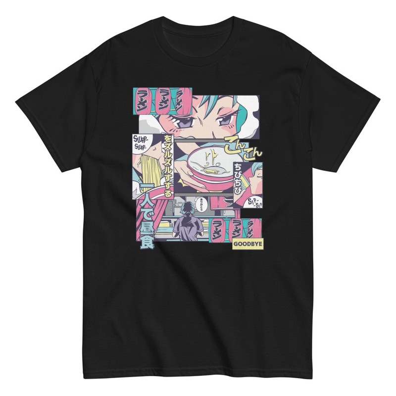 T-shirts: T-shirt Cases de Manga avec Ramen et 