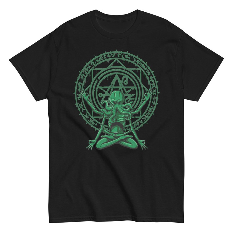 T-shirts: Cthulhu Yoga Rituel Mystique