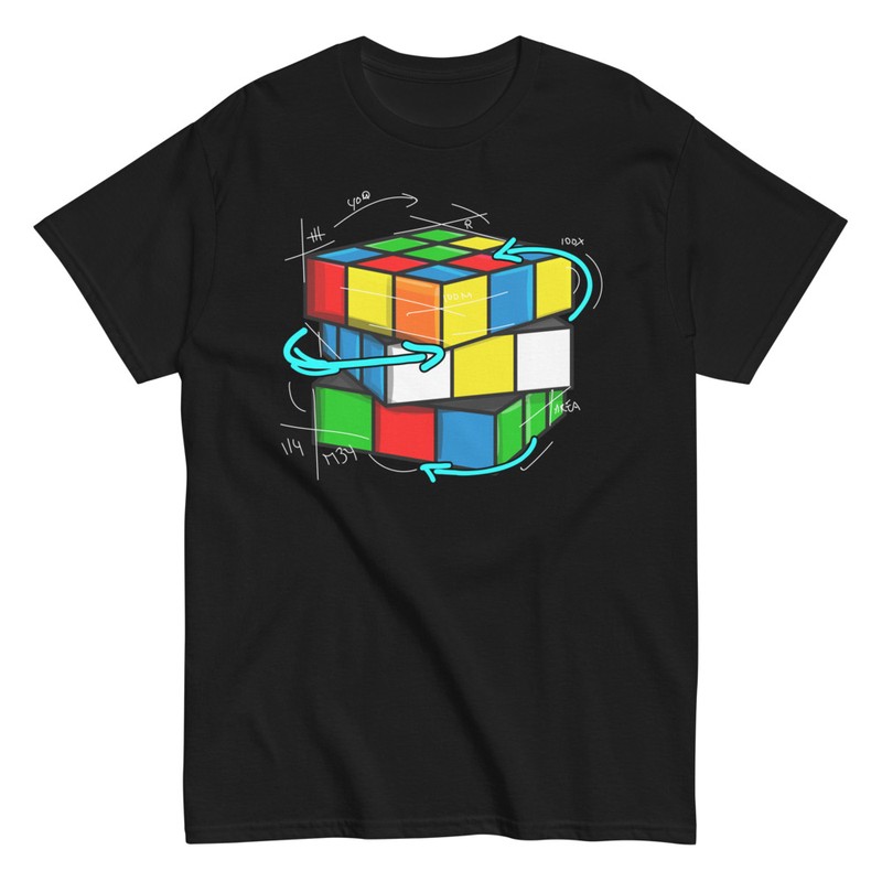 T-shirts: Cube Rubik Torsions Mathématiques