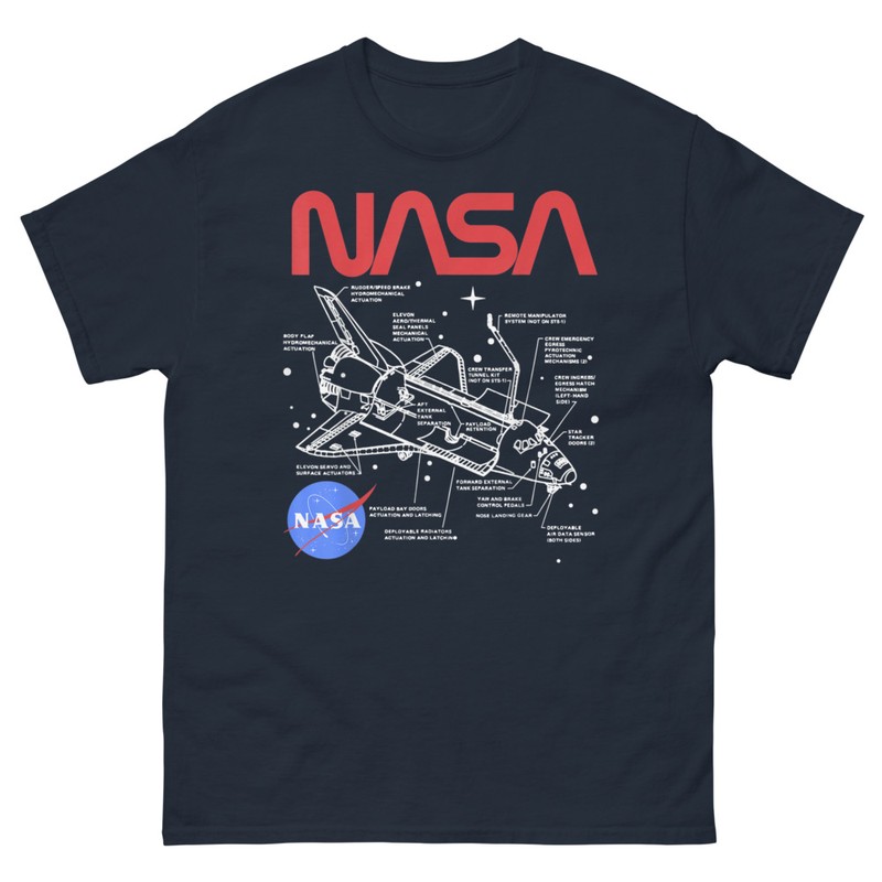 T-shirts: Diagramme Navette NASA
