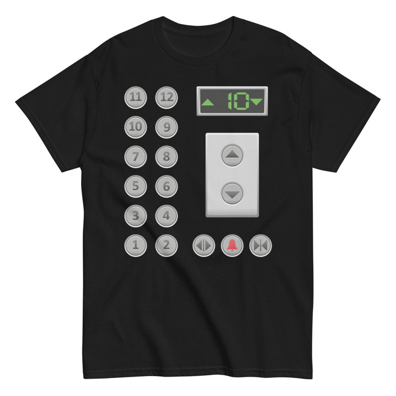 T-shirts: Boutons D'Ascenseur Drôles