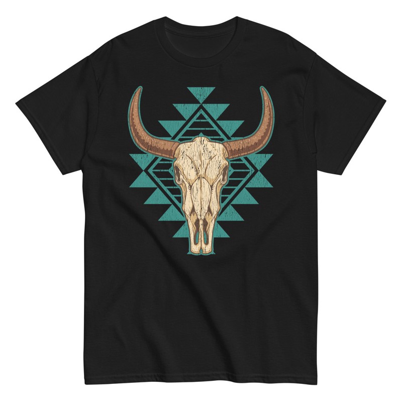T-shirts: T-shirt tête de vache décorative