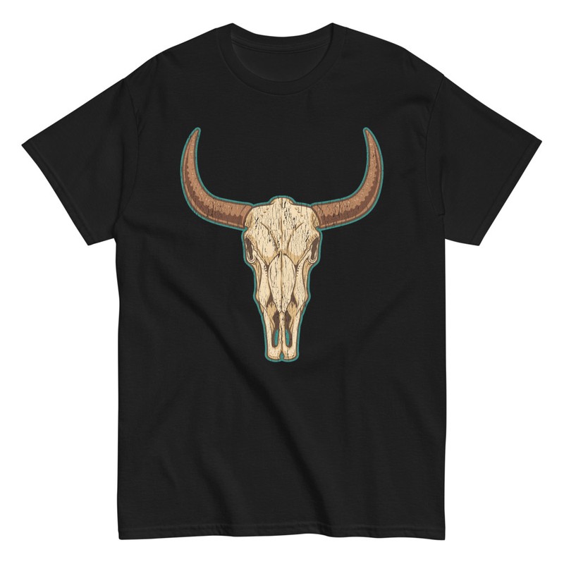 T-shirts: T-shirt tête de taureau