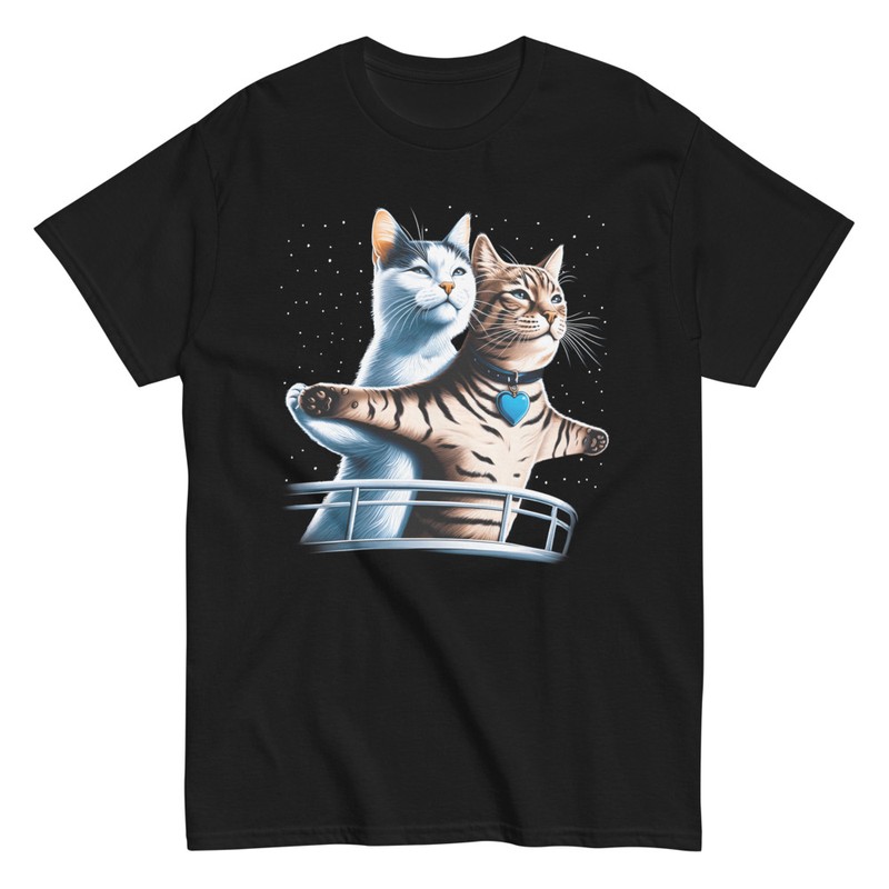 T-shirts: T-shirt parodie de chats dans Titanic