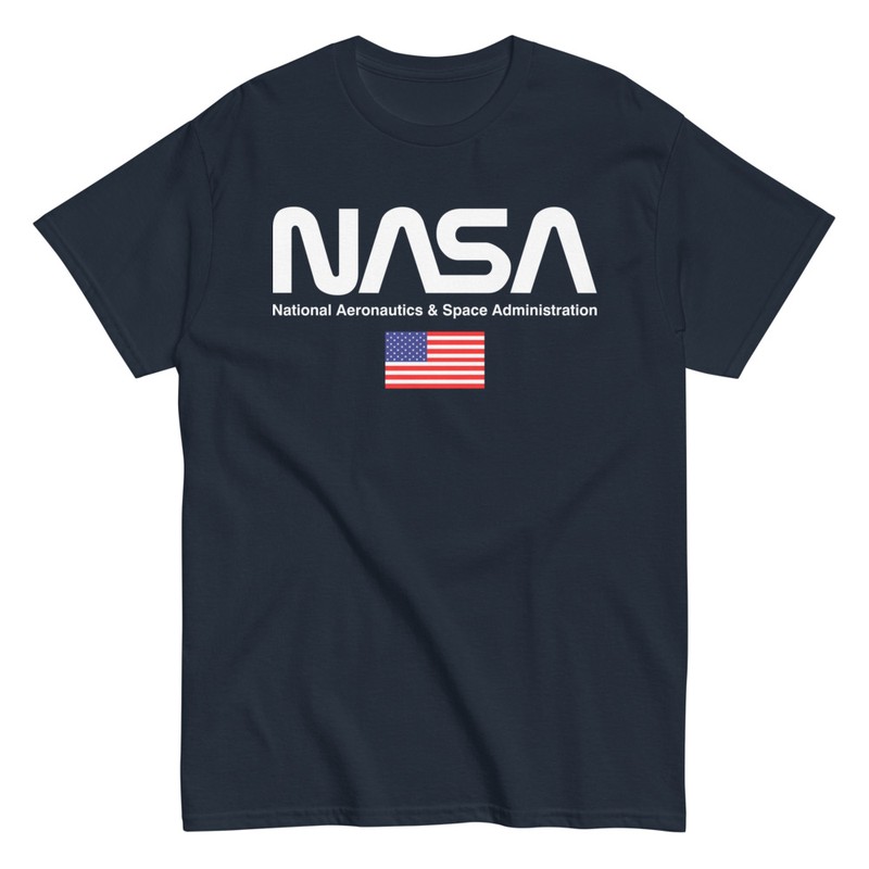T-shirts: T-shirt design NASA avec drapeau US