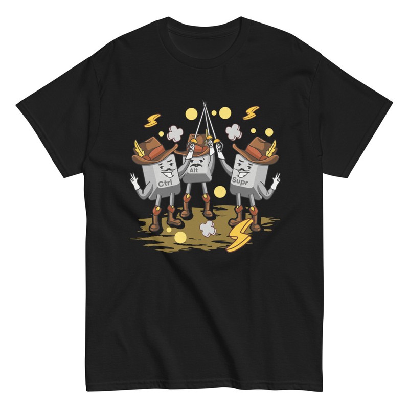 T-shirts: 3 Mousquetaires Ctrl Alt Suppr
