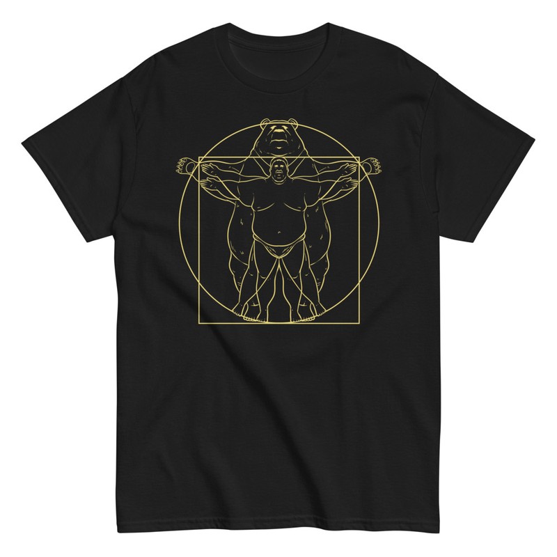 T-shirts: Ours Vitruvien Gros Da Vinci