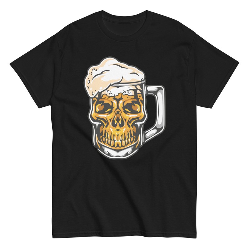 T-shirts: Crâne Mousseux Bière