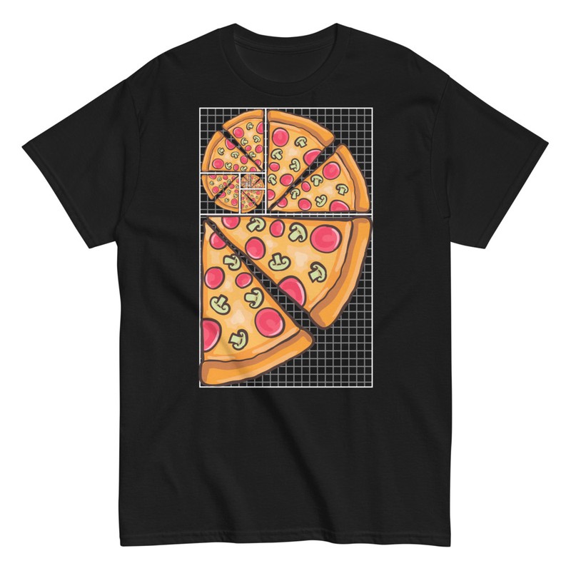 T-shirts: Spirale Fibonacci Pizza