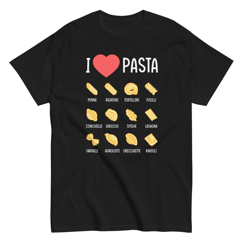 T-shirts: T-shirt J'aime les Pâtes