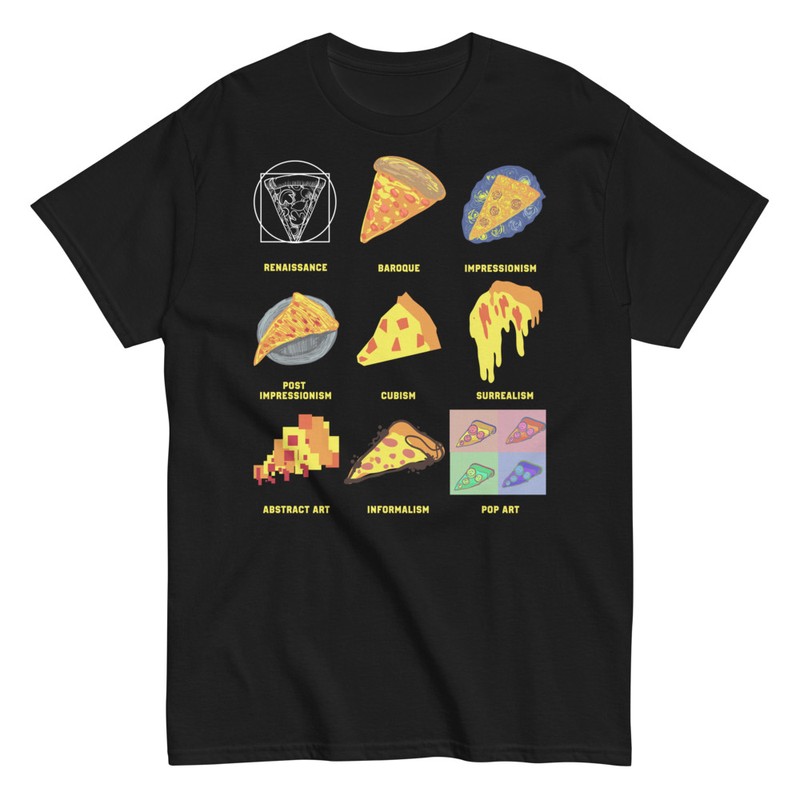 T-shirts: Styles d'Art avec Pizza