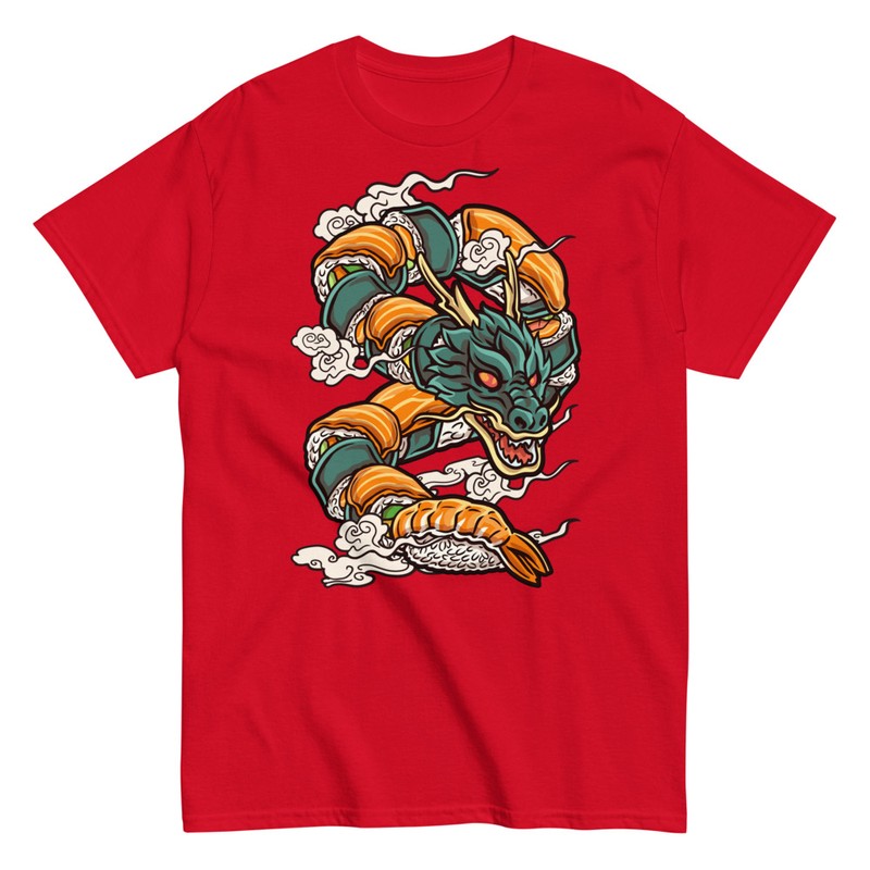 T-shirts: Dragon Sushi Art Japonais