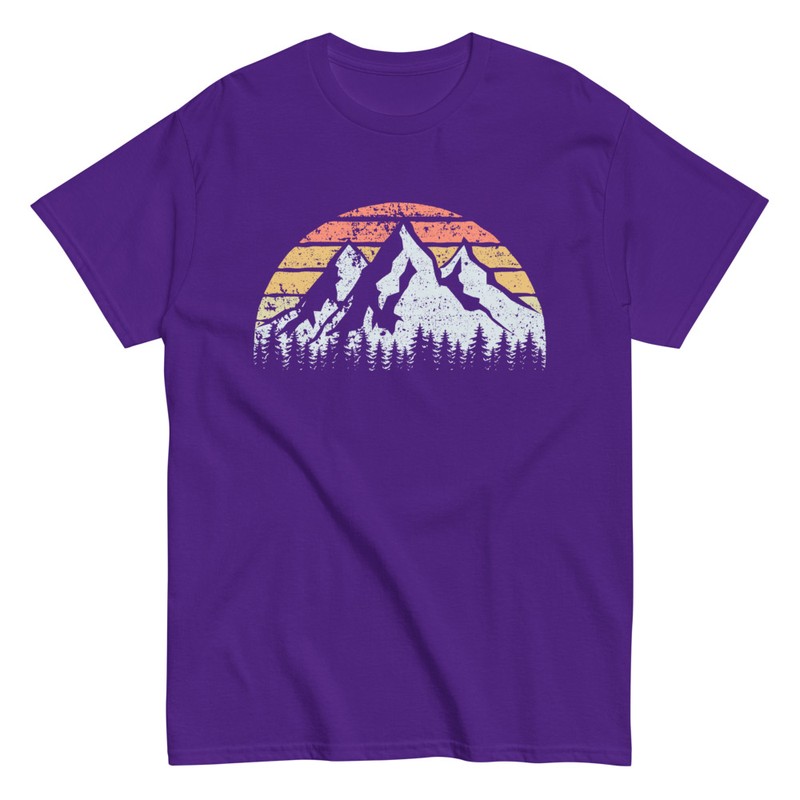 T-shirts: Montagnes et Coucher de Soleil Vintage